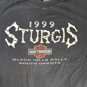 Harley-Davidson Black 1999 Sturgis Rally Tee
